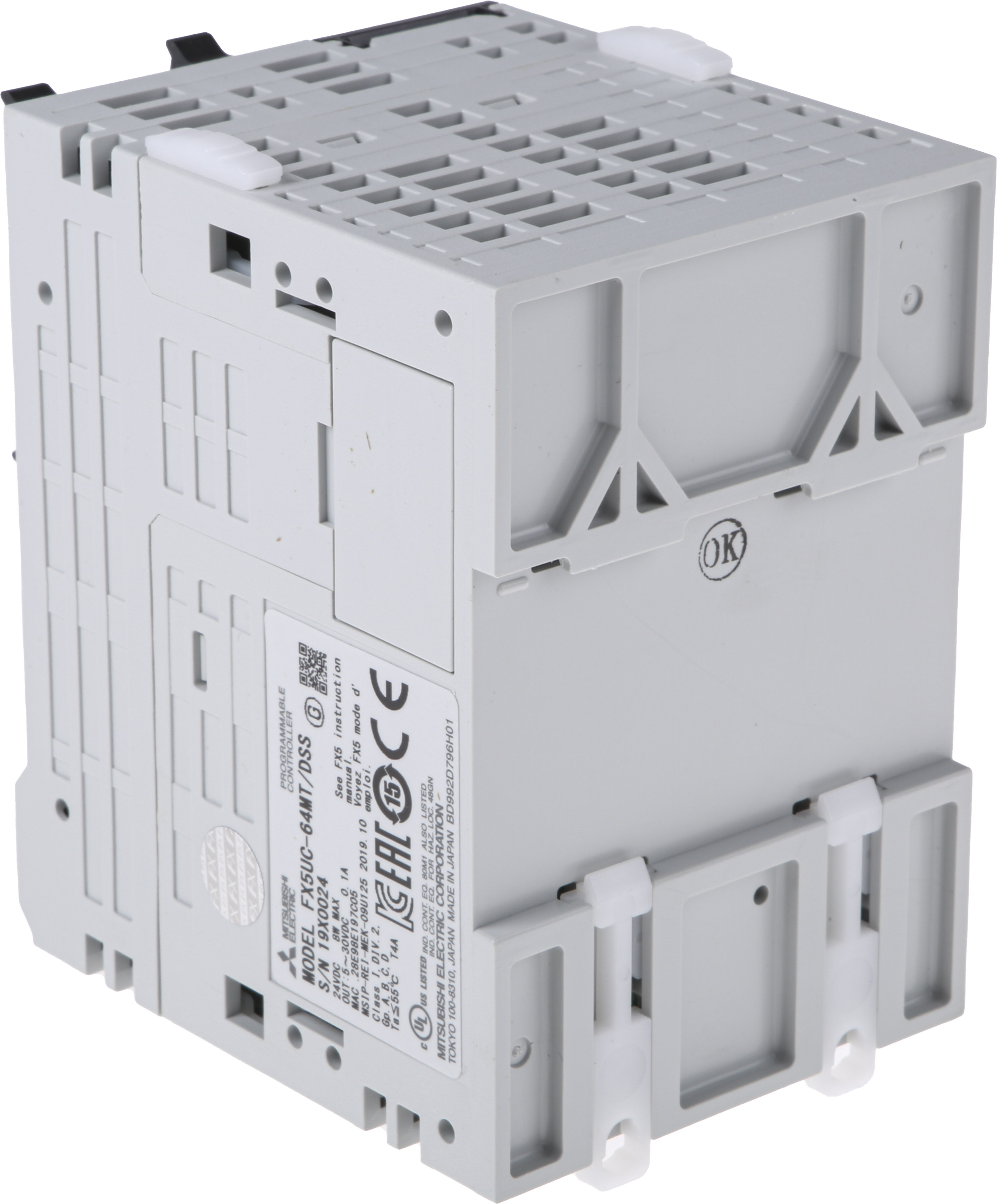 Mitsubishi Electric MELSEC iQ-F Series PLC CPU for Use with FX5 Expansion Adapter, FX5 Extension Module, Analogue