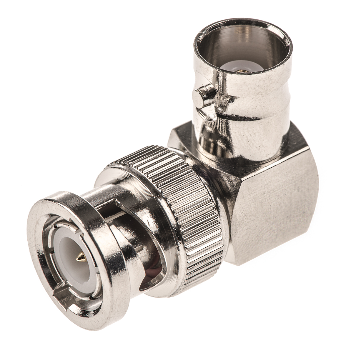 Amphenol RF Right Angle 50Ω RF Adapter BNC Plug to BNC Socket 4GHz