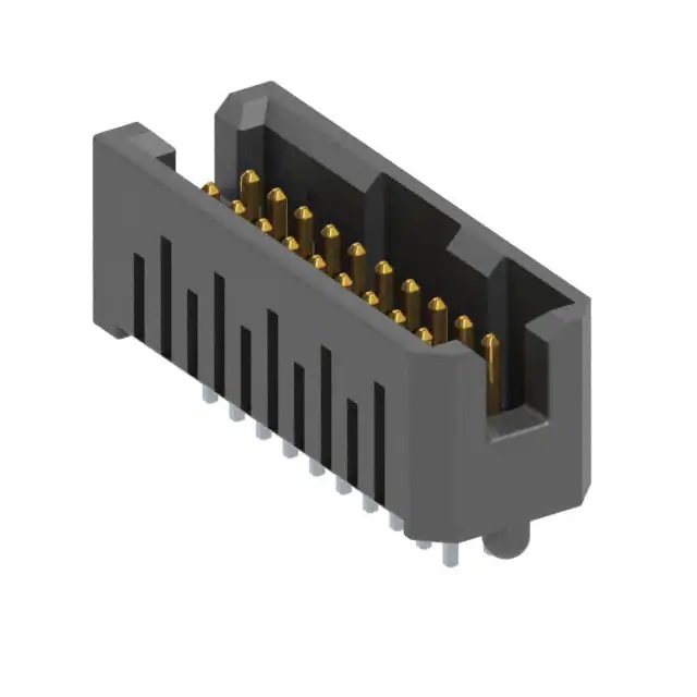 Samtec TFML Series Horizontal Through Hole PCB Header, 50 Contact(s), 1.27 mm Pitch, 2 Row, Shrouded