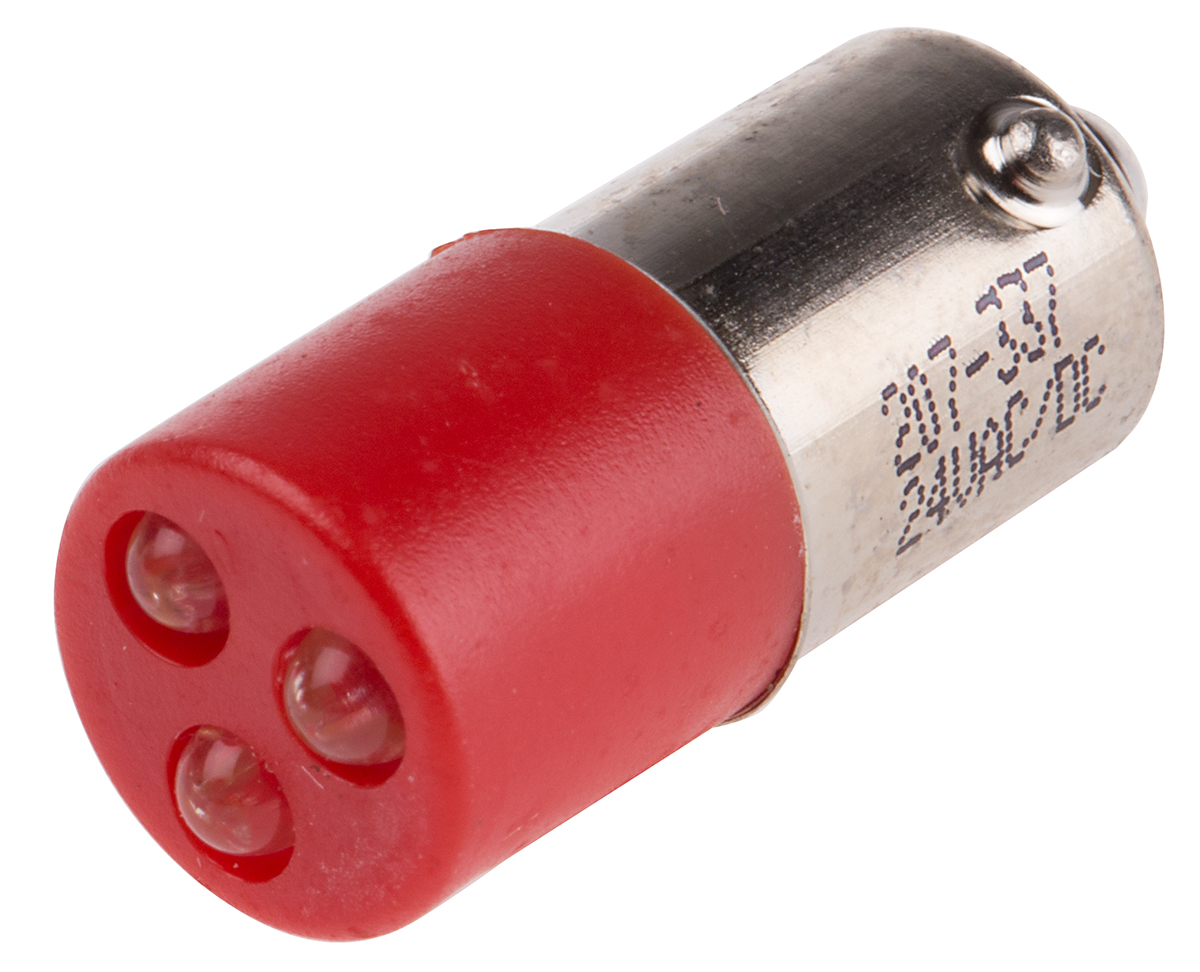RS PRO Red LED Indicator Lamp, 24V ac/dc, 990 x 3mcd
