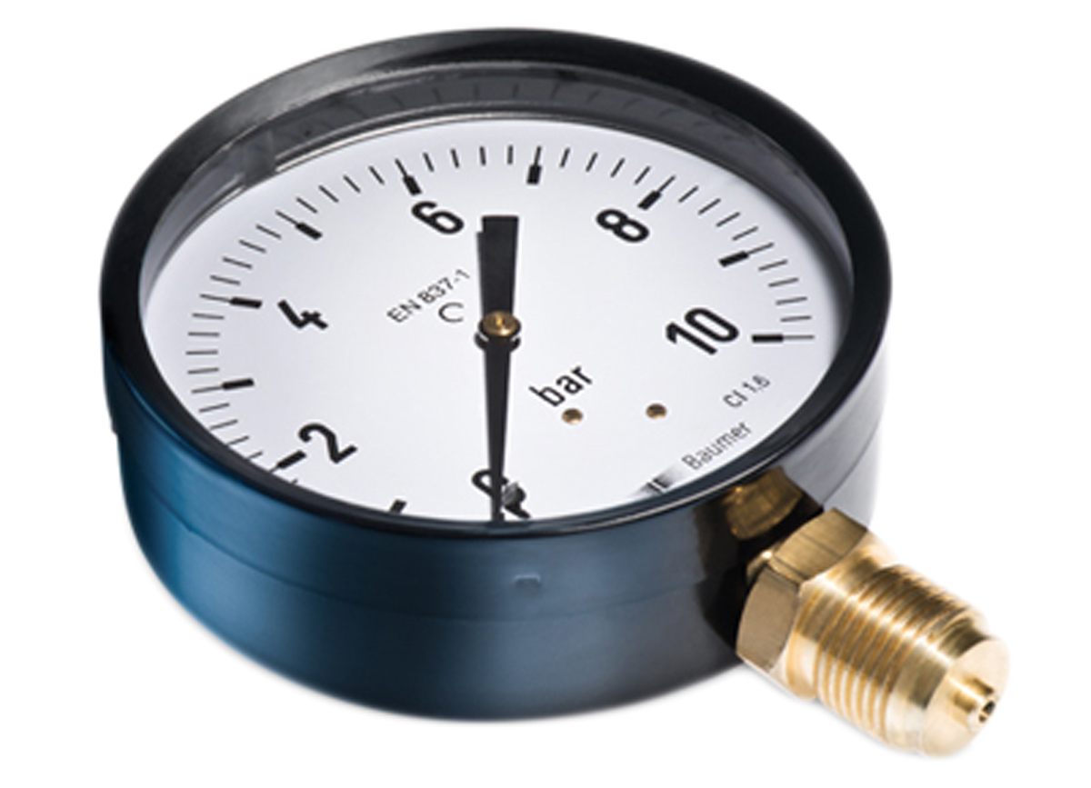Bourdon G 1/8 Bottom Pressure Gauge 40 mm 4 bar
