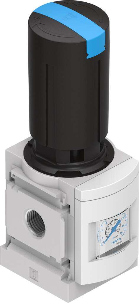 Festo G 1/2 Pneumatic Regulator - 0.5bar to 12bar, 20bar max. input, 529994