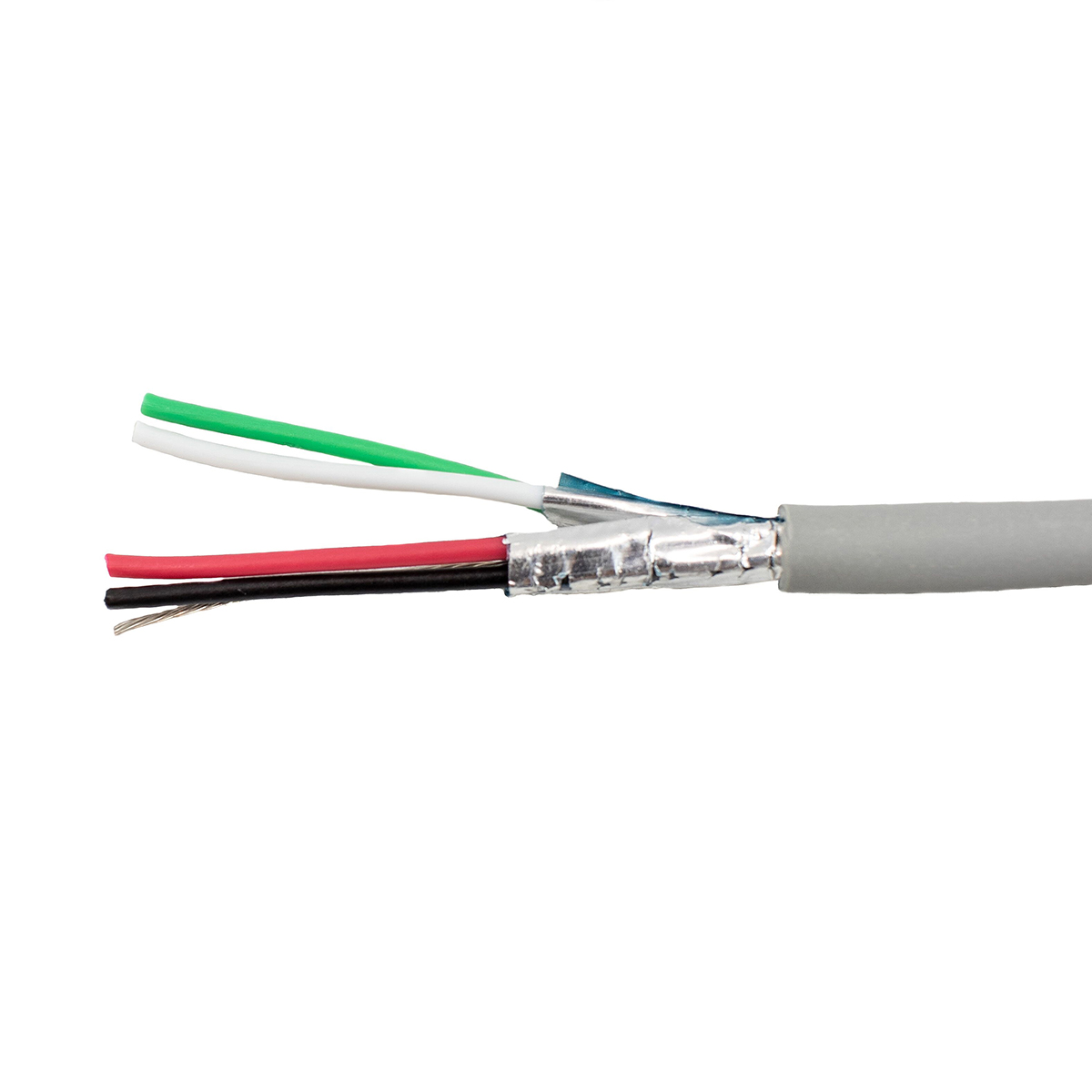 Alpha Wire Alpha Essentials Communication & Control Series Data Cable, 2 Pairs, 4 Cores, 0.35 mm², Screened, 22 AWG,