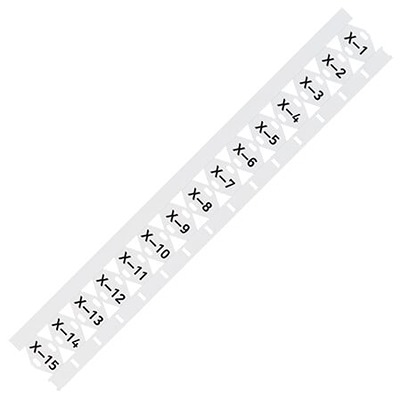WAGO 211 Tie On Cable Marker, White, Pre-printed "Plain", for Smart Printer, 211-835-1