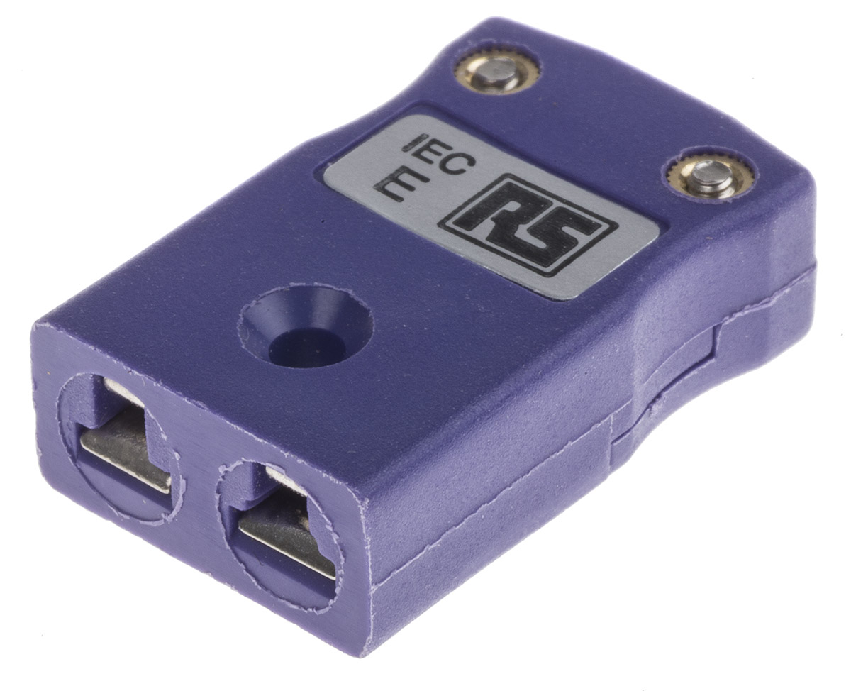 RS PRO Miniature Thermocouple Connector for Use with Type E Thermocouple, 4mm Probe, IEC, RoHS Compliant Standard