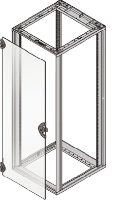 nVent SCHROFF Glass Cabinet Door, 20U