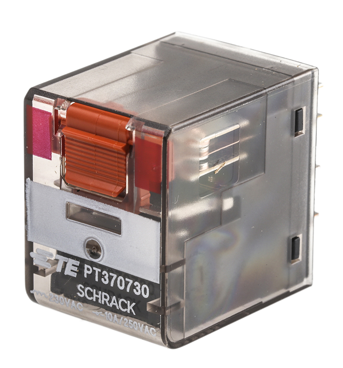TE Connectivity PCB Mount Power Relay, 230V ac Coil, 10A Switching Current, 3PDT