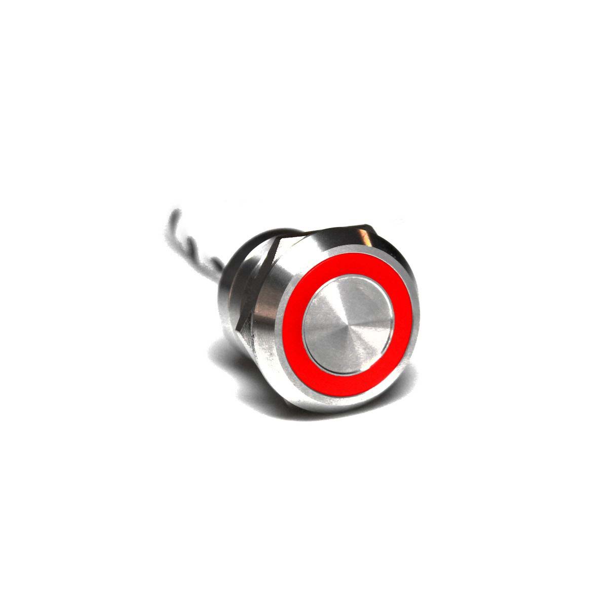 Bulgin Capacitive Switch Momentary NC,Illuminated, Green, Red, IP68, IP69K Stainless Steel