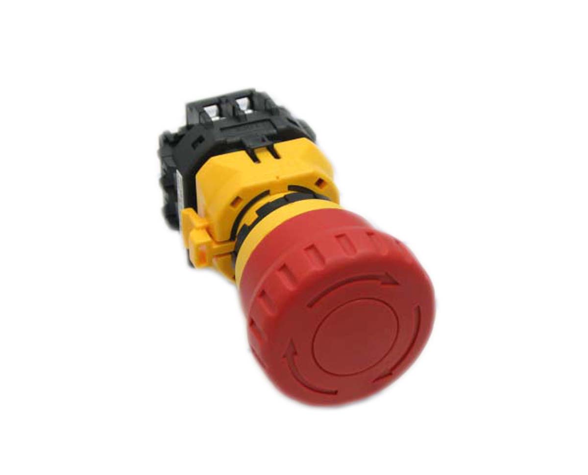 Idec XW1E Series Twist Release Emergency Stop Push Button, Panel Mount, 22mm Cutout, 2NO + 2NC, IP65