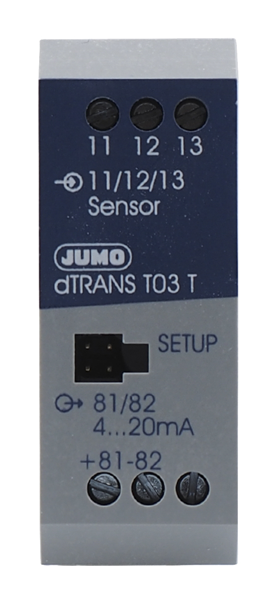 Jumo dTrans T03 T Temperature Transmitter PT100 Input, 7.5 → 30 V dc