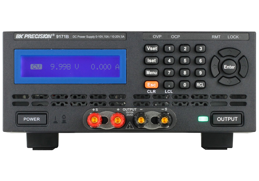 BK Precision 9182B Series Bench Power Supply, 0 → 20 V, 10 A, 20 A, 2-Output, 200 W