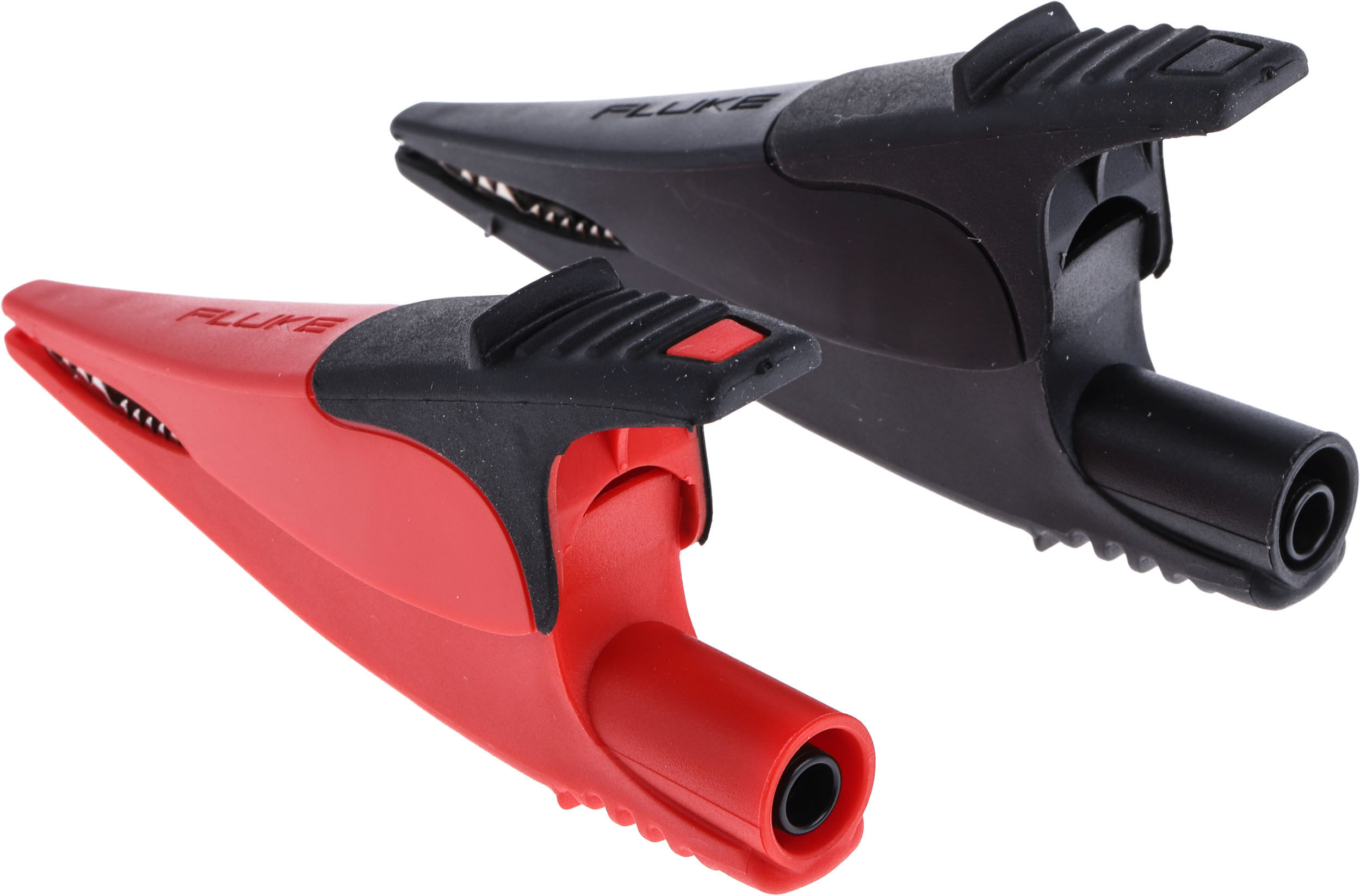 Fluke Crocodile Clip, Nickel-Plated Steel Contact, 10A, Black/Red