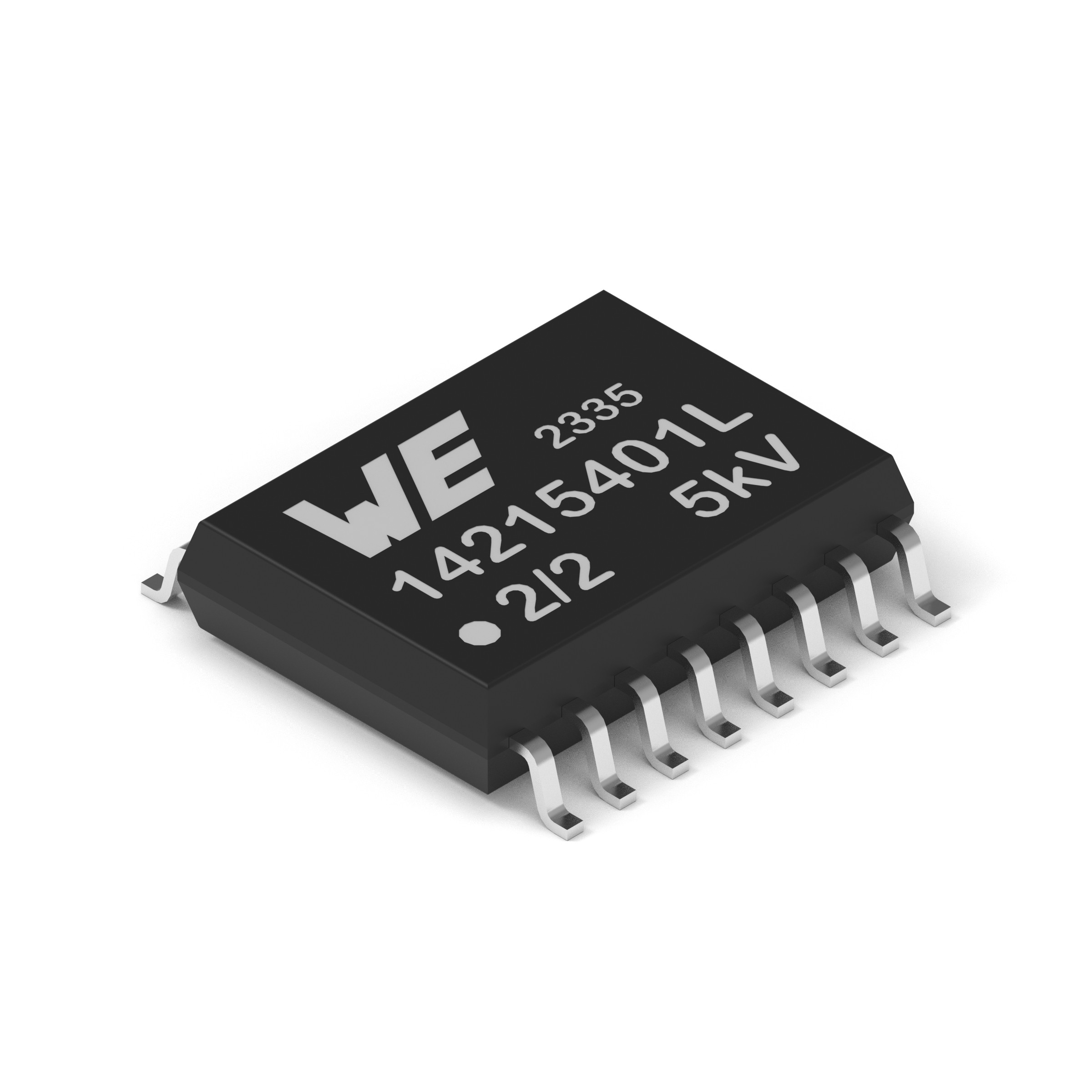 18014215401L Wurth Elektronik, 4-Channel Digital Isolator 150Mbps, 5 KV, 16-Pin SOIC