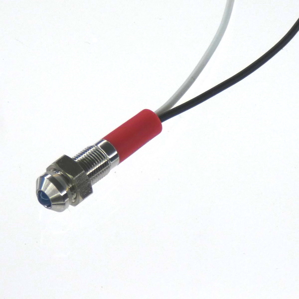CML Innovative Technologies PL06SL Series Blue Panel LED, 240V, 6mm Mounting Hole Size, Lead Wires Termination, IP67