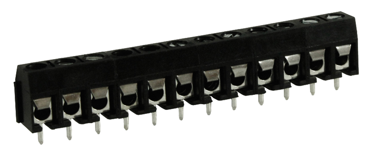 RS PRO PCB Terminal Block, 12-Contact, 5mm Pitch, Through Hole Mount, 1-Row, Screw Termination
