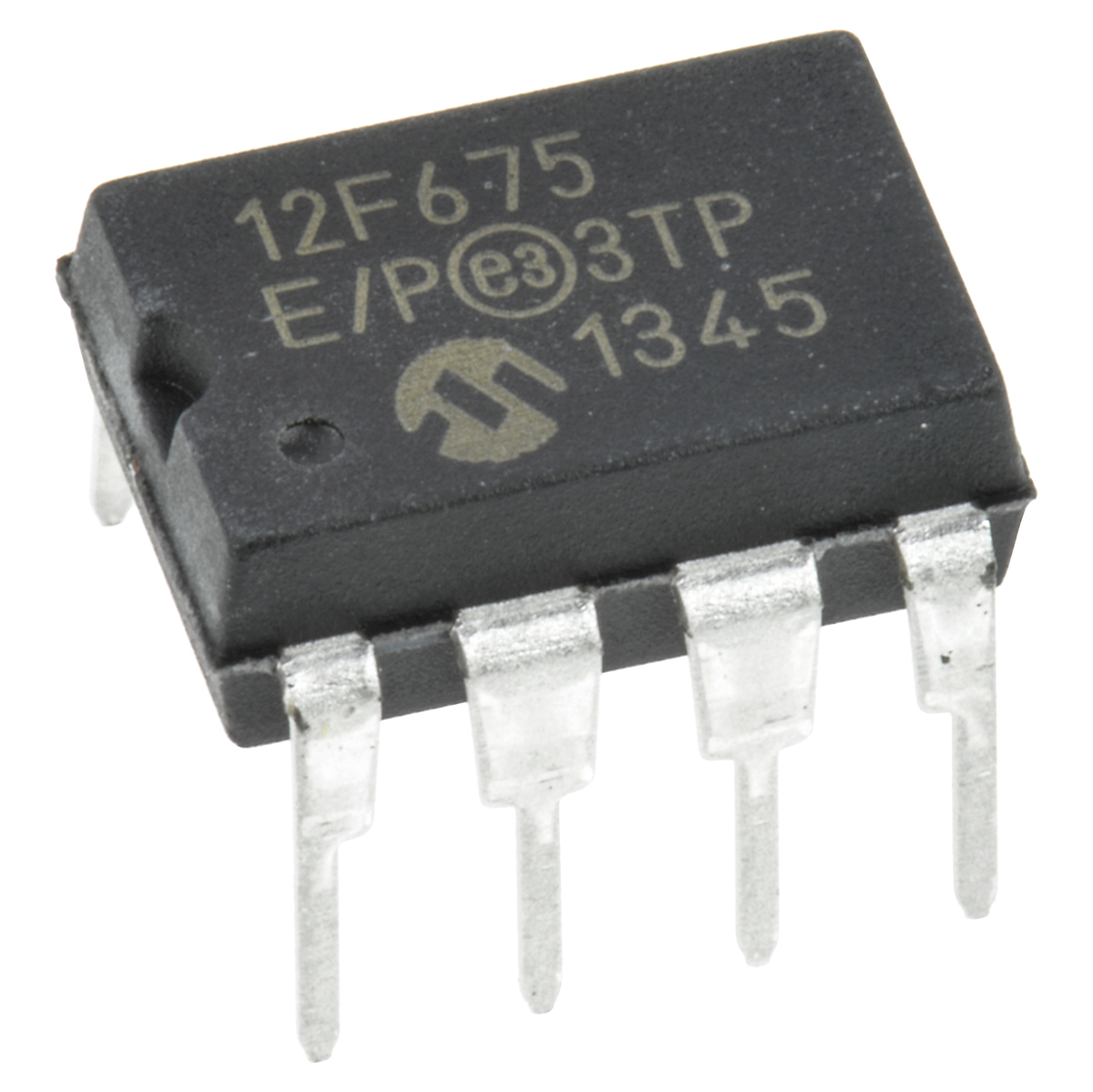 Microchip PIC12F675-E/P, 8 bit PIC, PIC12F675 Microcontroller, 20 MHz, 1.75kB FLASH, 8-Pin PDIP