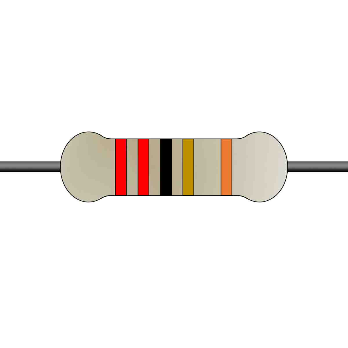 Yageo 22Ω Metal Film Fixed Resistor 0.25W ±1% MFR-25FTE52-22R