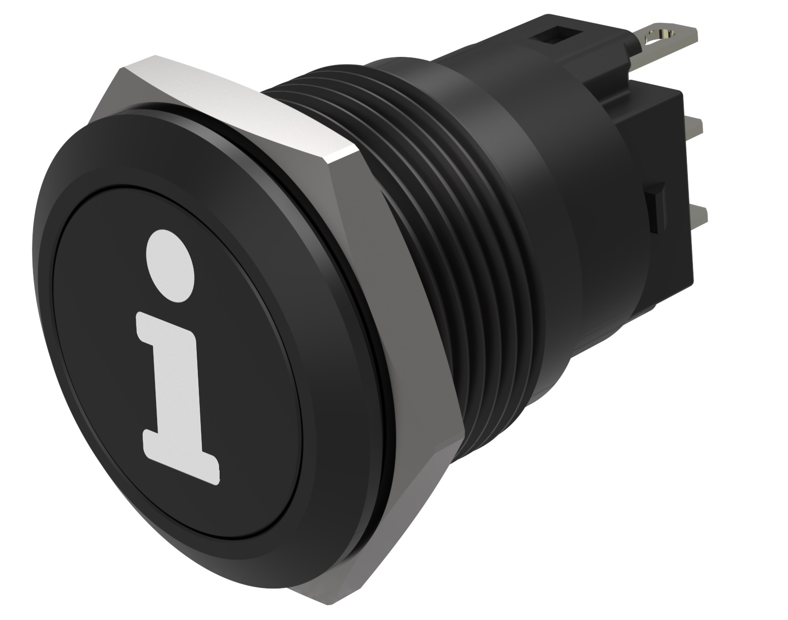 EAO Series 82 Series Push Button Switch, Momentary, Flush Mount, 19mm Cutout, SPST, SPST, IP65, IP67