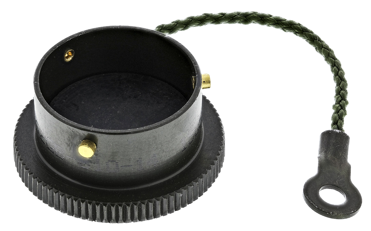 Amphenol Limited 62GB MIL-DTL-26482 Plug Dust Cap, Shell Size 14, with Zinc Cobalt Finish, Aluminium