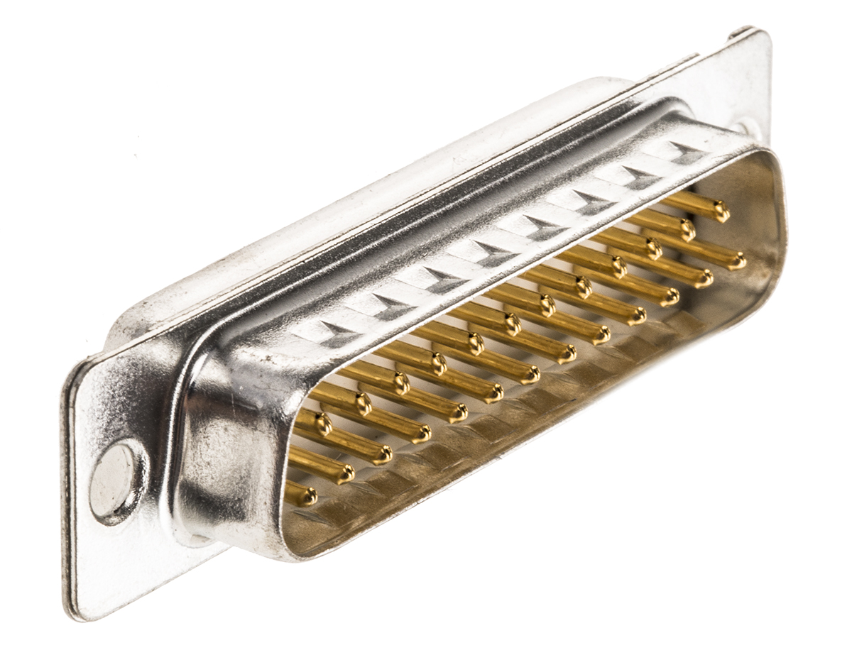 Amphenol Communications Solutions 25 Way Panel Mount D-sub Connector Plug, 2.76mm Pitch