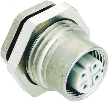 HARTING 4 Pole Din Socket, Female, Panel Mount
