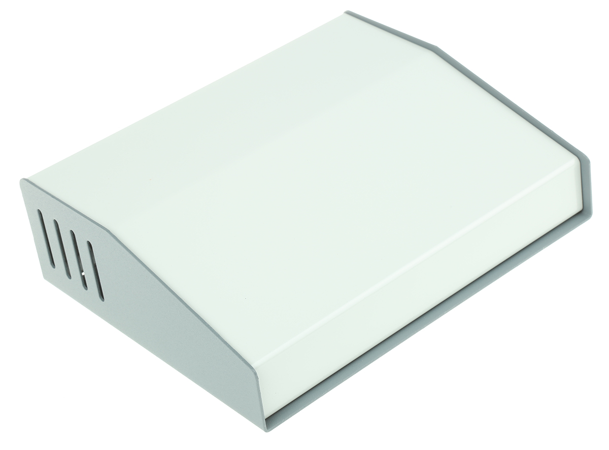 Hammond 515 Series Grey Aluminium, Steel Desktop Enclosure, Sloped Front, 193 x 159 x 58mm
