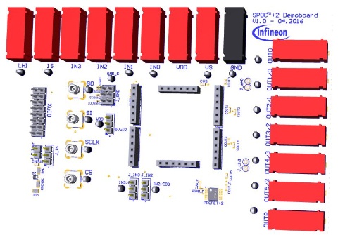 Infineon SPOC-2 MOTHERBOARD Power Management for SPOC+2 Products for SPOC 2 Daughterboard
