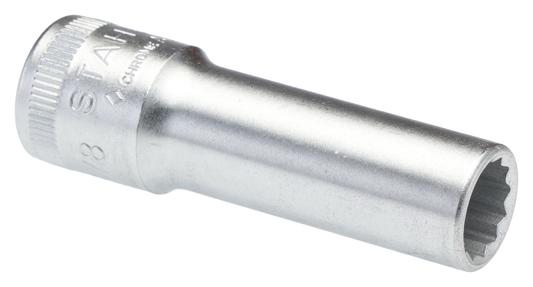STAHLWILLE 3/8 in Drive 3/8in Deep Socket, 12 point, 54 mm Overall Length