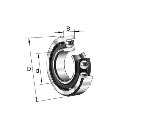 FAG 71811-TN 1 Row Ball Bearing - 55 mm ID, 72 mm OD 9 mm Race Width