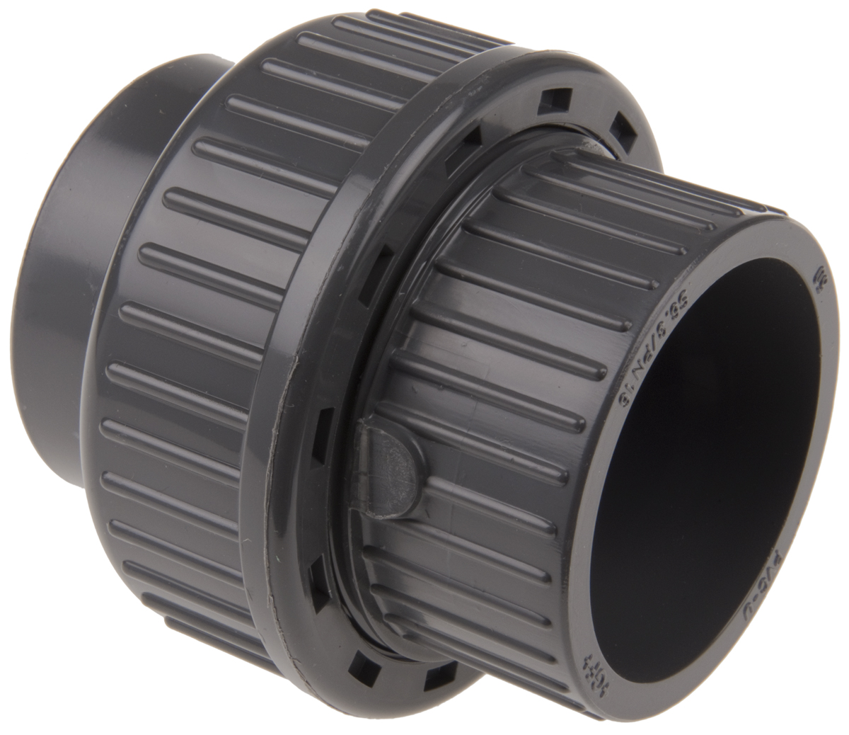 Georg Fischer Plastic Pipe Fitting, Straight Union, 50mm