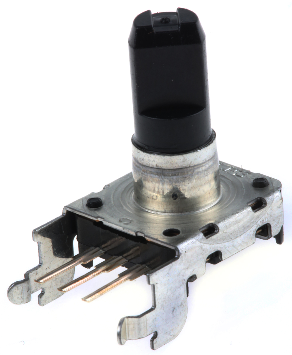 Alps Alpine 24 Pulse Mechanical Rotary Encoder Flat Shaft (Not Indexed), Through Hole