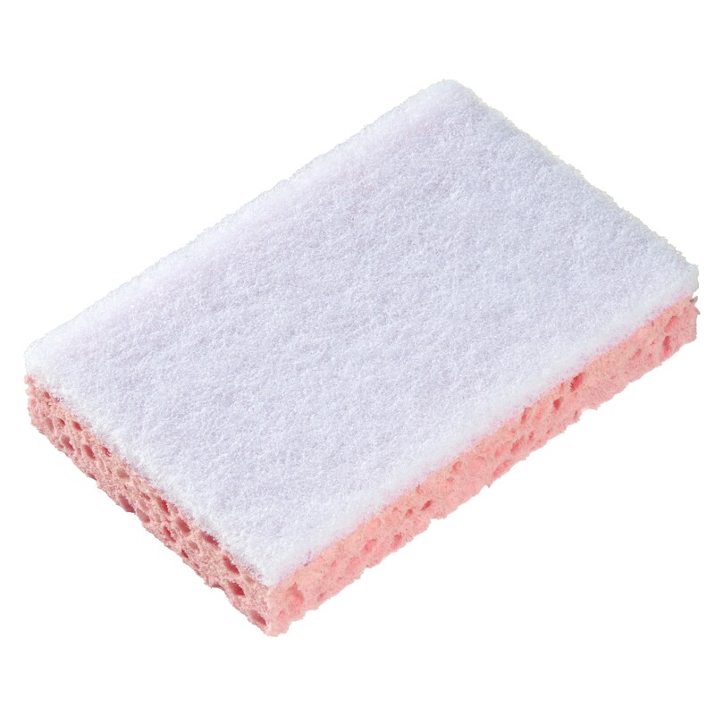 Spontex White Scourer 130mm x 84mm x 28mm, for Cleaning Use