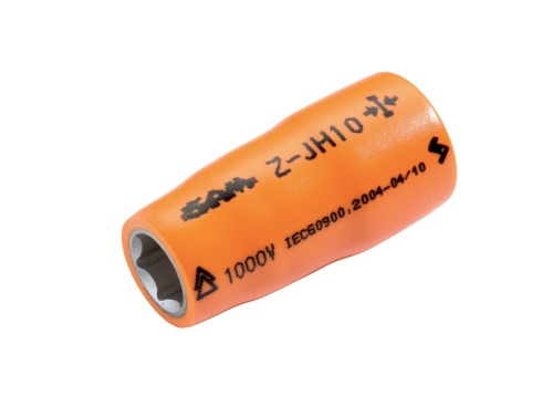 SAM 3/8 in Drive 13mm Insulated Standard Socket, 6 point, VDE/1000V, 43 mm Overall Length