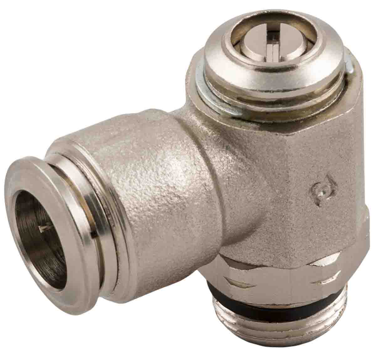 RS PRO Threaded Flow Regulator x 8mm Tube Outlet Port