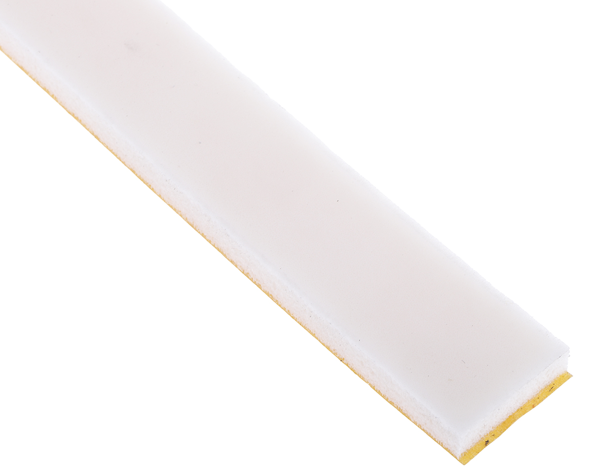 RS PRO White Foam Tape, 20.0mm x 6.0m, 6.40mm Thick