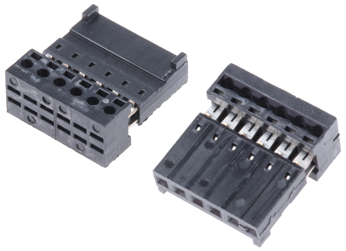 Wurth Elektronik 6-Way IDC Connector Socket for Cable Mount, 1-Row