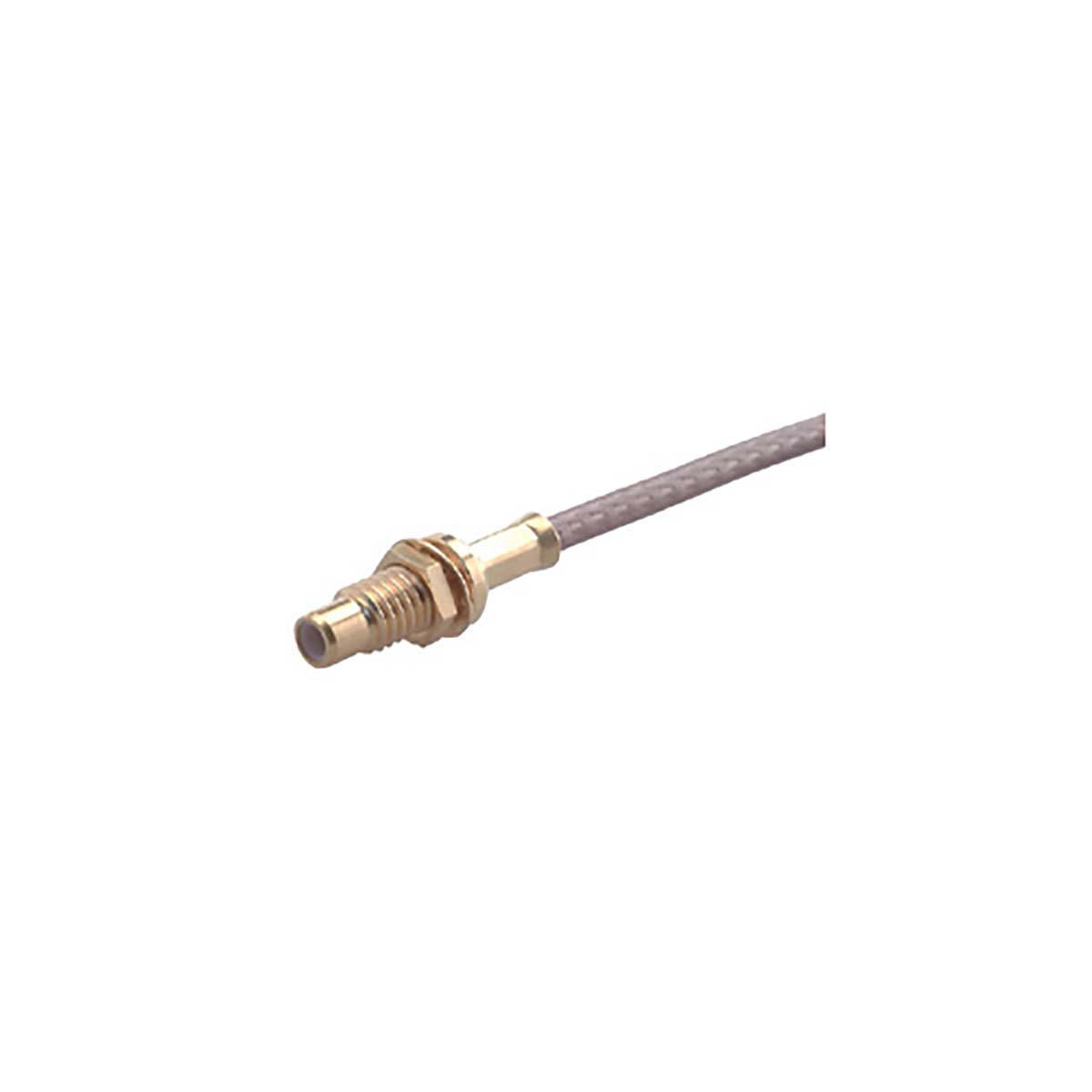 Huber+Suhner 24_SMC-50-2-110/111_NE Series, Jack Cable Mount SMC Connector, 50Ω, Crimp Termination, Straight Body
