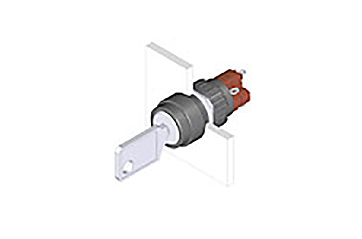 EAO IP65 Keylock Switch, NC/NO, 5 A 2-Way Standard-Key