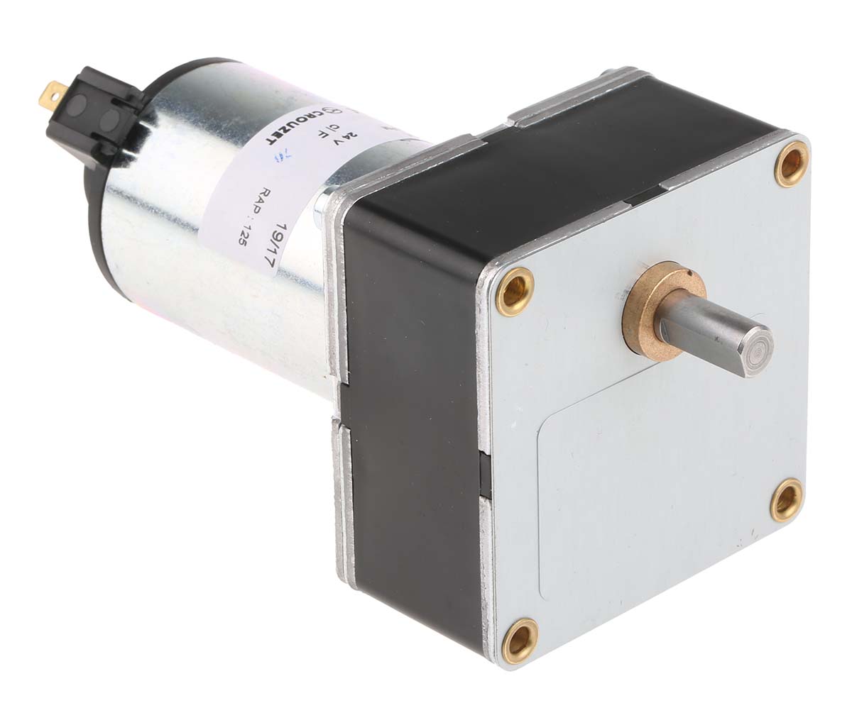 Crouzet Brushed Geared DC Geared Motor, 15.6 W, 24 V dc, 5 Nm, 21 rpm, 8mm Shaft Diameter
