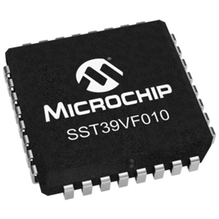 Microchip 1Mbit Parallel Flash Memory 32-Pin PLCC, SST39VF010-70-4I-NHE
