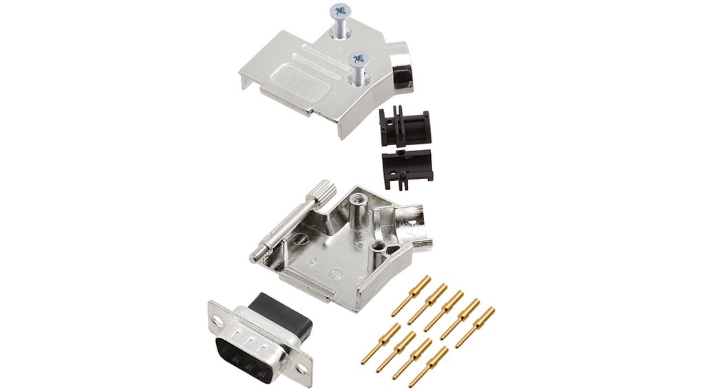 Encitech Connectors, 6355 Series D Sub Hoods For Use With For Cable