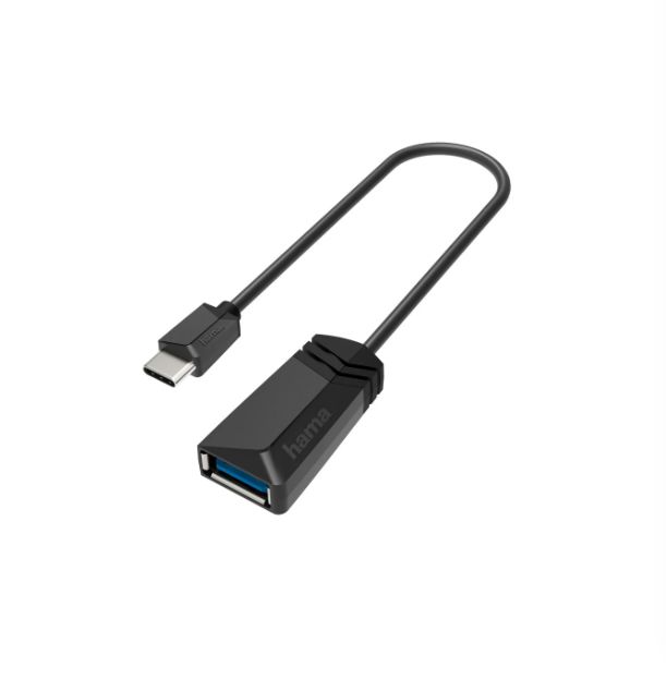 Hama Straight, Plug-In, Male to Female- Single Port Type USB A, USB C USB 3.2 USB Adaptor