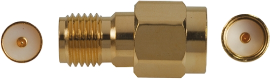 Amphenol RF Straight 50Ω RF Adapter SMA Plug to SMA Socket