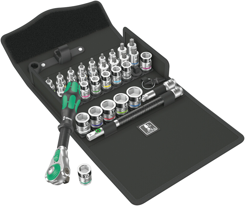 Wera 35-Piece Imperial 3/8 in Bit Socket Set with Ratchet