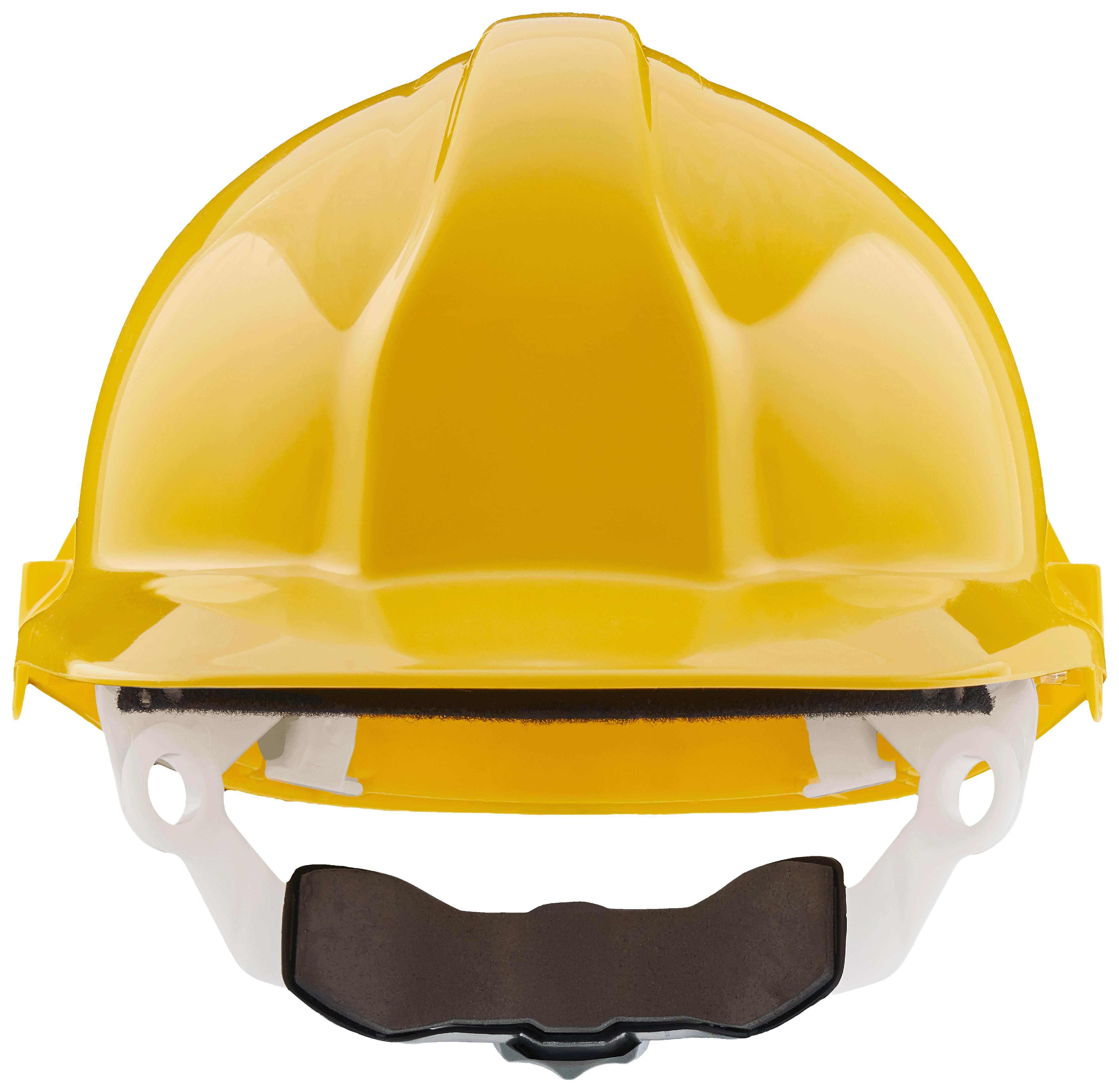 RS PRO Yellow Hard Hats , Adjustable, Ventilated