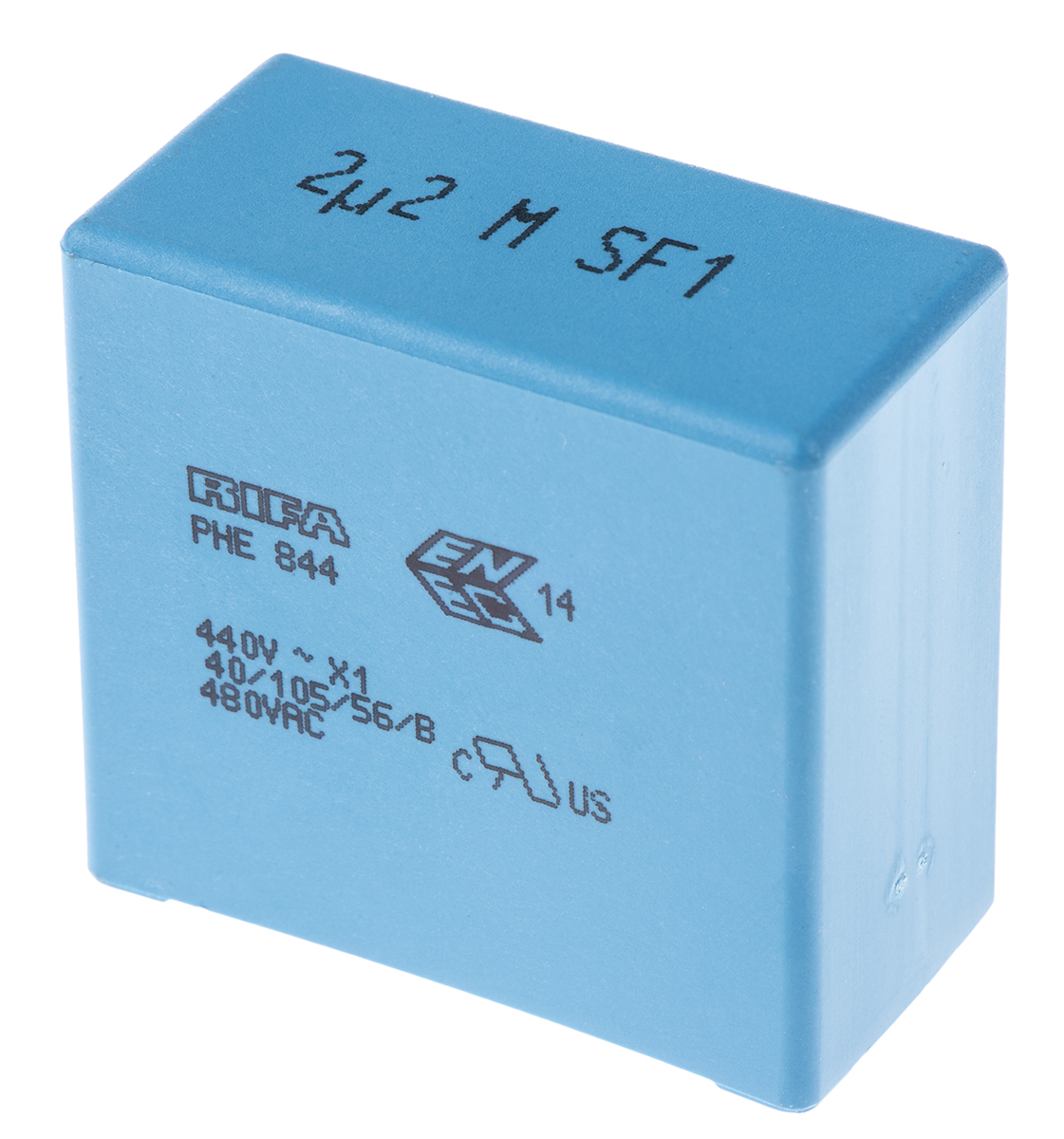 KEMET PHE844 Metallised Polypropylene Film Capacitor, 440 V ac, 480 V ac, ±20%, 2.2μF, Through Hole