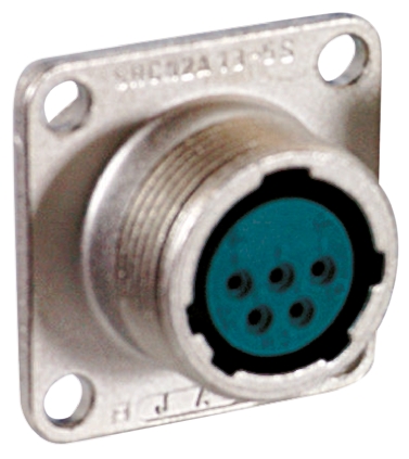 JAE Circular Connector, 5 Contacts, Panel, Miniature Connector, Socket, Female, SRCN Series