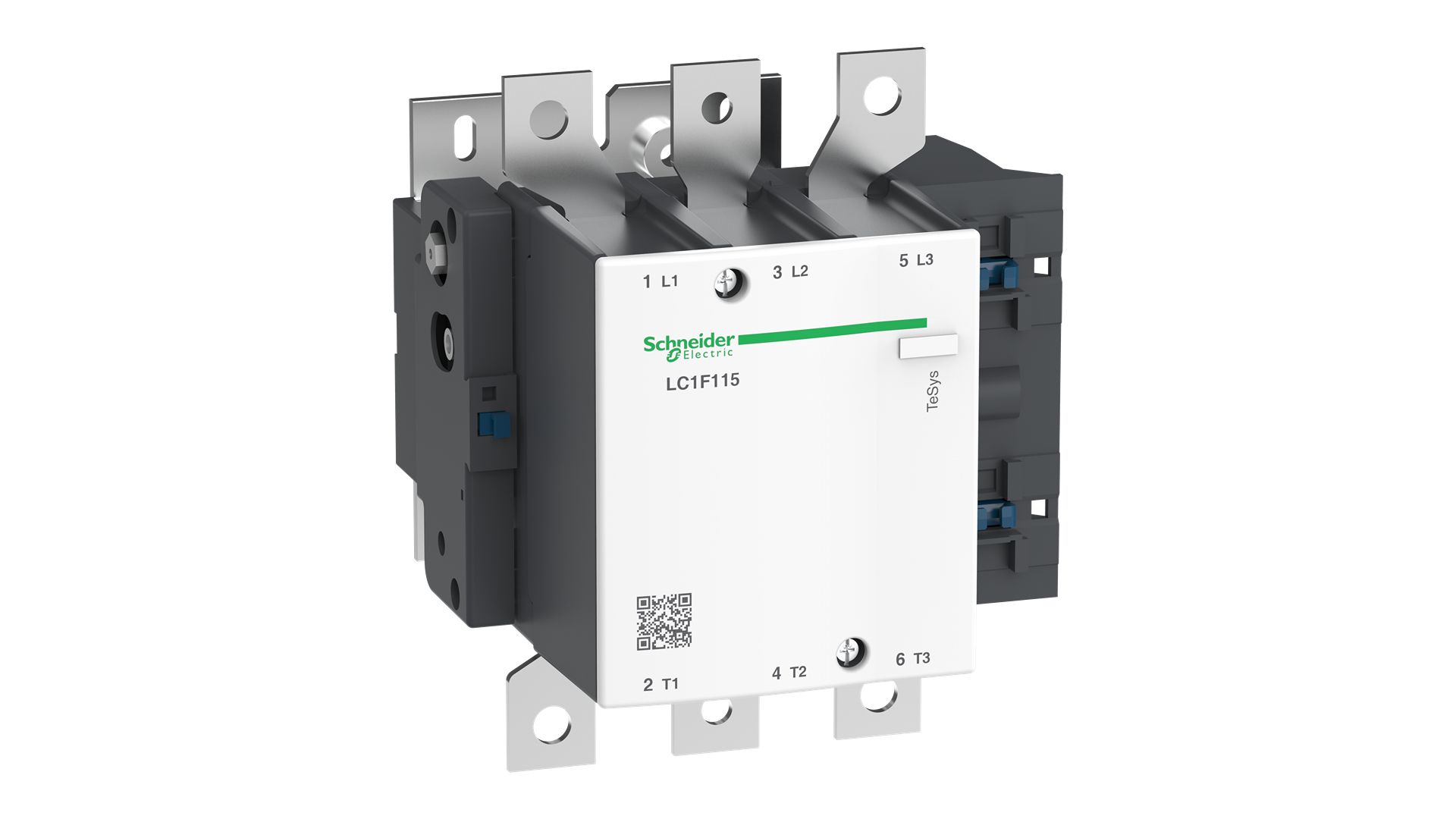 Schneider Electric LC1F Contactor, 600 V ac Coil, 3-Pole, 200 A, 80 kW 600 V, 3 NO, 690V