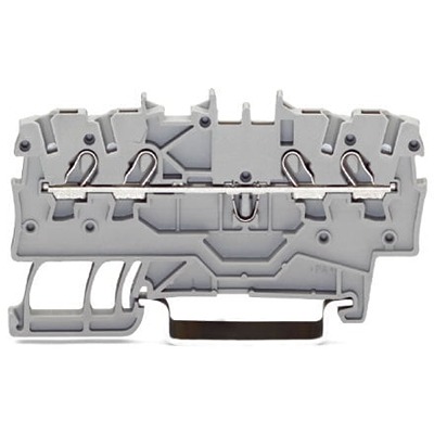 WAGO 2000-1404 TOPJOB S Series Blue, 1mm², 1-Level, Push-In Cage Clamp Termination, ATEX, EAC Ex, IECEx