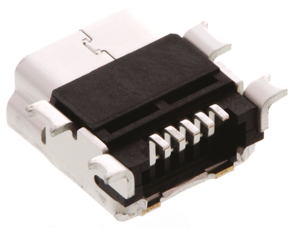 Molex Right Angle, SMT, Socket Type B 2.0 USB Connector
